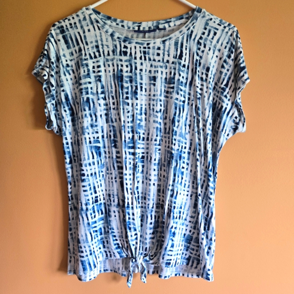 Apt. 9 Abstract Patterned Tie Top PTP=18.5"